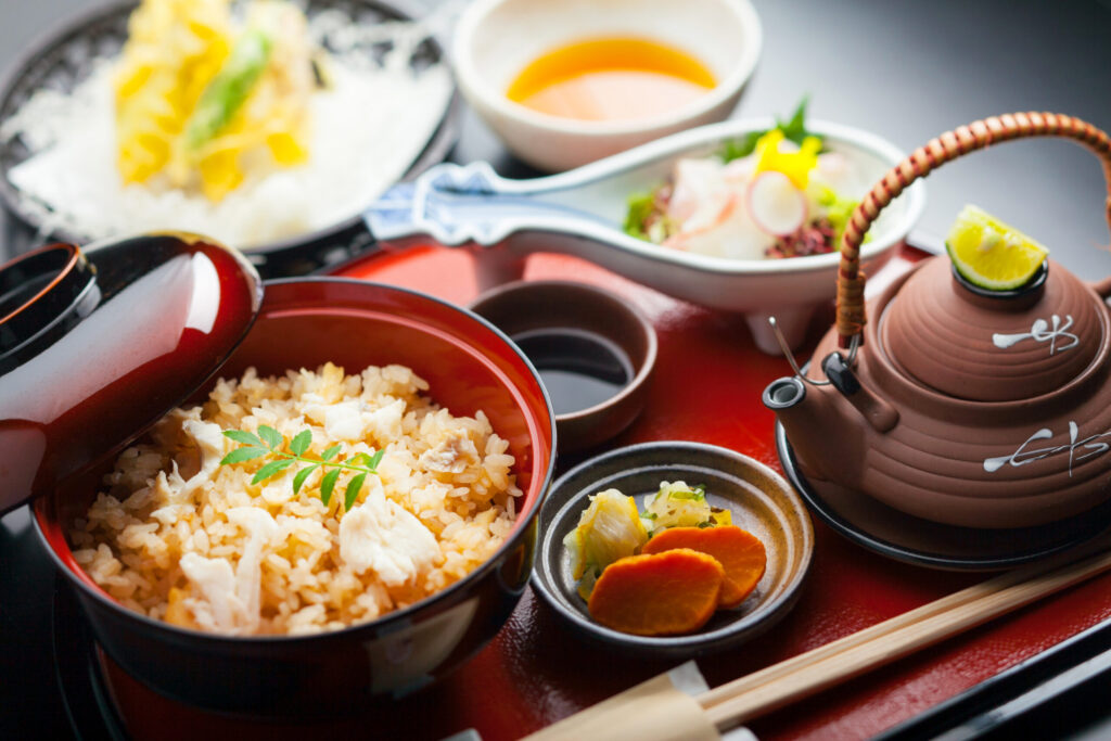瀬戸内温泉たまの湯内海廊で和食を堪能